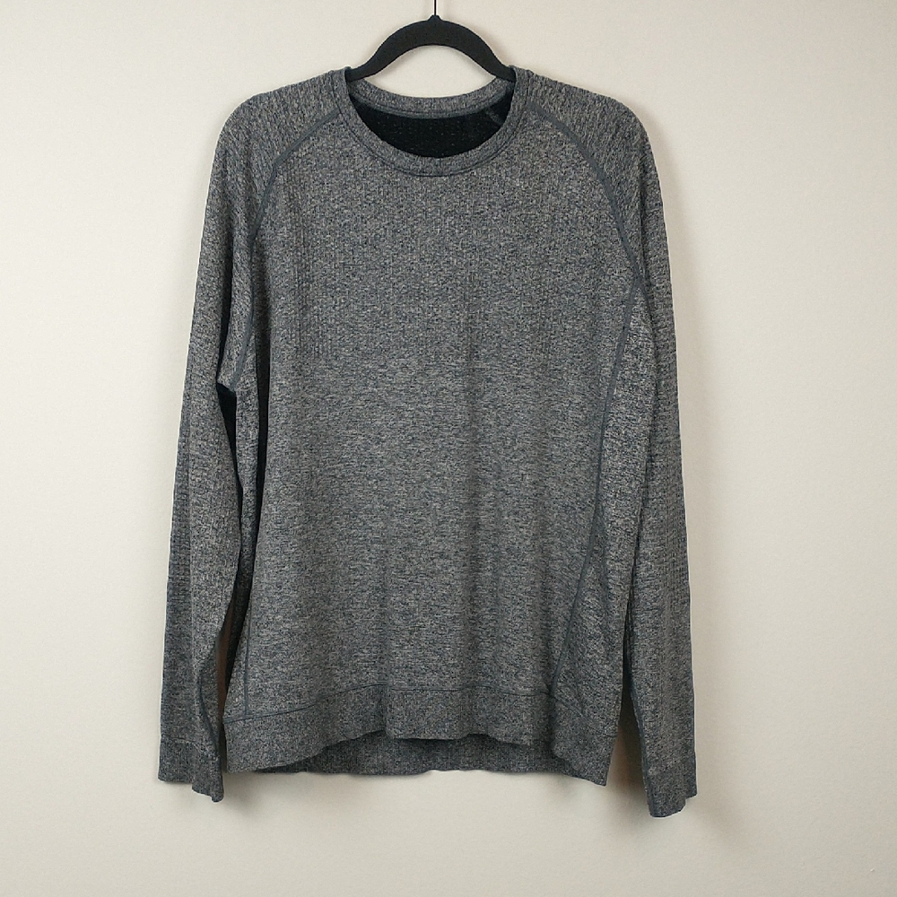Lululemon Engineered Warmth Long Sleeve Crew Mens 2XL Black Sweatshirt